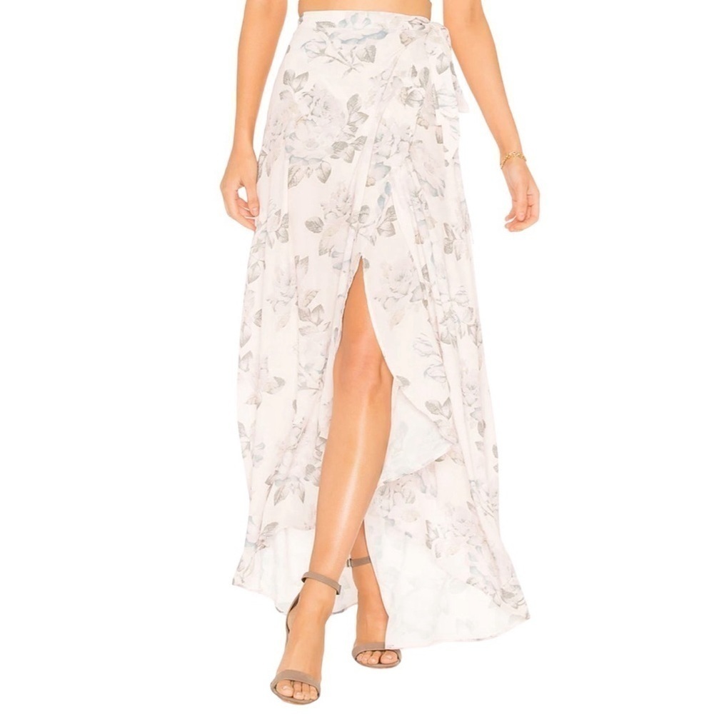 SHOW ME YOUR MUMU x REVOLVE Siren Wrap Skirt in Everlasting Rose